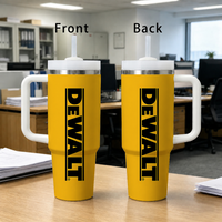 Tool Box D-Dewalts Banner Vacuum Flasks 40oz Stainless Steel Insulated Tumbler with Handle Straw