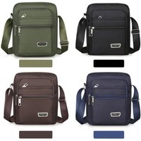 Men Crossbody Bags Male Nylon Shoulder Bags Boy Messenger Bags Man Handbags for Travel Casual Large Satchel Grey