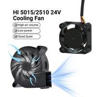 2510 Axial Fan for Creality Hi 2510 Fan 5015 Blower Fan Dual Ball Bearings 24V 10000 L80 Cooling Fan for Hi 3D Printer Parts
