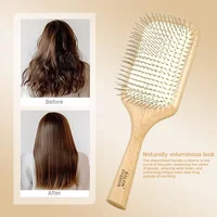 Wooden Air Cushion Massage Comb Anti Static Anti Hair Loss Nourishing Scalp Care Curly Hair Styling Tool