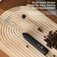 Household 2-in-1 Electric Egg Beater USB Powered Double Head Mixer Multifunctional Mini Kitchen Blender Gadget