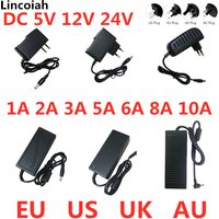 AC 100V-240V DC 5V 12V 24V Lighting Transformer 1A 2A 3A 5A 6A 8A 10A Power Supply Adapter Converter For LED Strips Light CCTV