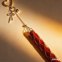 Y2K Stainless Steel Metal Net Pocket Interchangeable Lipstick Bag Pendant Keychain Keyring Key Chain Charms Accessories Design