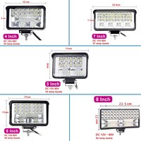 Automotive LED Large Field Of View Strong Light 12V 24V White Yellow Light Excavator Harvester Electric Vehicle Truck Spotlight
