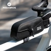 ROCKBROS Bike Top Tube Bag Magnetic Waterproof TPU Bike Frame Front Pack Mountain Bike Riding Storage Bag Cycling Accessories
