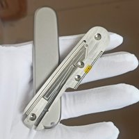 1 Pair Custom Made DIY Full Function Version TC4 Handle Scales for 91mm Victorinox Swiss Army Knife Full function version