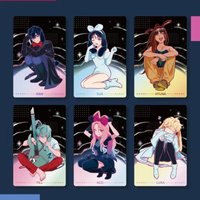 Hot Selling Genuine Products Comic And Entertainment Vendors Alien Stage Rabbits Small Card Sets Trendy And Cute Desktop Gifts