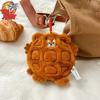 13cm Plush Purse Keyring Waffle Jerry Pendant Soft Keychains Bag Pendant Lint Gift for Girl Kawaii Tom and Jerry Wallet Keychain
