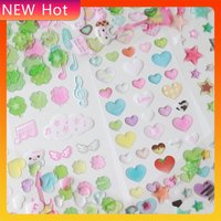 3d Cute Soft Drop Stickers Pentagram Clover Love Decoration Stickers Diy Scrapbook Stickers Laptop Phone Case Decoration