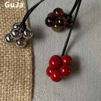 Modern Jewelry Pretty Design Lovely Round Beads Pendant Necklace For Women Girl Party Gifts Cool Trend Accessories Hot Selling