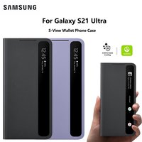 Etui ochronne Samsung Galaxy S21 Ultra S View Cover S21ultra Clear View z funkcją Smart View Touch Control EF-ZS998