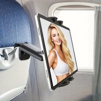 New Airplane Tablet Holder Travel Train Seat Cupboard Bar Handfree Foldable Phone Bracket Stand Desk Edge Grip 360 Rotation
