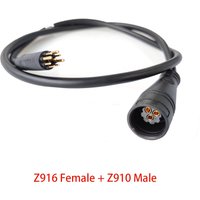 Electric Bike Motor Cable Julet Z916 Female/Male with Z910 Male/Female 9 pin Extension cable for BAFANG waterproof connector