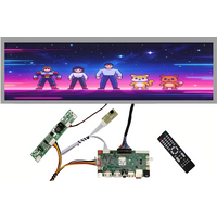 19 Inch 1920x360 Ultra Wide Stretched Bar LCD Advertising Display Shelf Edge Arcade Cabinet Screen DV190FBM HDM-I AV SD Input