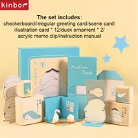 Kinbor Diary Planner Stationery Set, Co Branded Mellow Duck School Useful Notebooks for Girls Luxuriant Superthings Lovely Gifts
