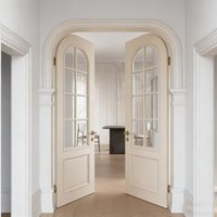 Retro Manual French Style Casement Glass Door CE Certification Aluminum Frame French Entrance Door Household Fashion French Door