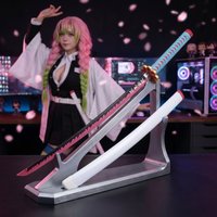 40inch Demon Slayer Katana Schwert Anime Kimetsu No Yaiba Mitsuri Cosplay Ninja Knife Real Size Japanese Samurai Sword Toy Gift