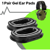 Replacement Silicone Gel Ear Pads Cover Compatible with Walkers Razor/Howard Leight Honeywell Impact Earmuffs