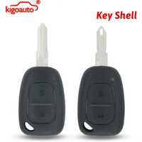 Kigoauto 2 Button Remote Key Shell for Renault Trafic Kangoo Master VAC102 NE73 Blade 2002-2014 Car Fob Case