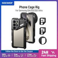 NEEWER Phone Cage for Samsung S22/S23/S24 Ultra with 67mm Filter Adapter Smartphone Video Rig Stabilizer For Moment T Series Len