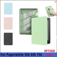 For Kindle Paperwhite 7th 6th 5th Generation Case 6 Inch PU Leather Clear Case HandStrap DP75SDI EY21 Paperwhite 3 2 1 Cover