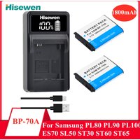 Replacement Camera Battery BP-70A BP70A For SAMSUNG PL80 ES70 PL90 PL100 PL101 PL120 PL170 PL200 PL201 SL50 SL600 ES70 TL105