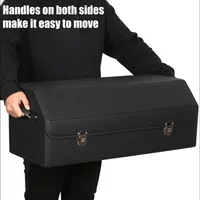 Car Trunk Organizer Car Trunk Organizer For SUV Waterproof Leather Cargo Container Folding Vehicle Accessories For SUV Truck