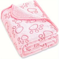 1PC Soft Flannel Fleece Cat Dog Blanket Bed Mats Paw Foot Print Warm Pet Blanket Sleeping Beds Cover Mat For Pets Supplies