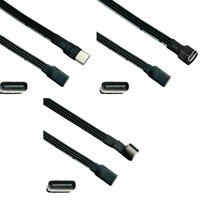 B03C USB C Male to USB C Female Extension Cable 90 Degree Ribbon Flat USB C Cable 18W Charging Data Transfer 480Mbps