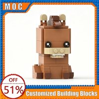 143 PCS Bullseye Brickheadz Building Blocks Model Assembly Educational Toy Creative Collection Birthday Customize Popular Gifts