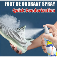 KJM 120ml Foot Deodorizer Spray - Quick Odor Eliminator for Shoes, Socks & Feet, Long-Lasting Fresh Scent