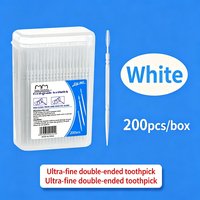 200/400/600pcs Toothpick Disposable Family Box Packed Portable Ultra Fine Pick Double Head Portable Oral Care Teeth Clean Sticks