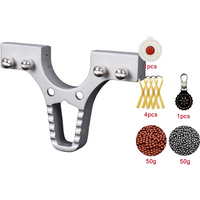 Aluminum Alloy Catapult Head Shooting Entertainment Fishing Portable Tool Hunting Catapult Head Front Bow Door Game Practical