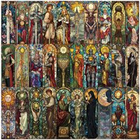 30pcs Stained Glass Tarot Bookmarks Ins Bookmarks Student Stationery DIY Reading Bookmark Cards