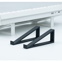 1 Pair Portable Keyboard Elevated Stand Raised Keyboard Angle Plastic Computer Keyboard Riser Accessories Monitor Holder