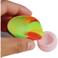 (2Pcs)30ml Household Subpackage Silicone Bowl Multi-Color Smoke Storage Jar Container Tobacco Herb Smoking Accessories