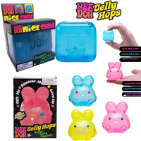 Needoh Nice Cube Sensory Stress Reliever Multiple Styles Fidget Tool for Anxiety & Focus Desk Sensory Cube for Adults Kids
