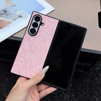 Luxury business Retro 3D Snakeskin pattern Animal PU leather Case For Samsung Galaxy Z Fold 4 5 6 7 Hard Shockproof Back Funda