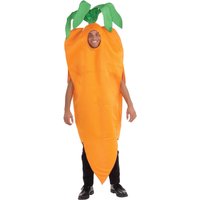 Men's Adult Carrot Costume Orange Vegetables and Food Outfits for Halloween Cosplay Funny Dres Up Set