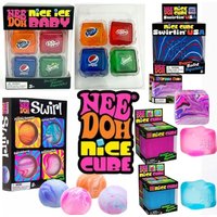 Schylling NeeDoh Nice Cube Nice-Sicle Squeeze Toy, Sensory Stress Relief Fidget for ADHD Anxiety Focus