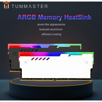 TUMMASTER Computer ARGB RAM Memory Heatsink Cooler with Thermal Conductive Pad for Desktop PC Memory DDR2/DDR3/DDR4/DDR5