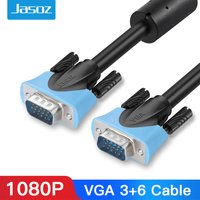 VGA Cable 1.5m 2m 3m Male to Male Cable 1080P Cabo 15 Pin Cord Wire Braided Shielding for Computer Monitor Projector VGA Cable