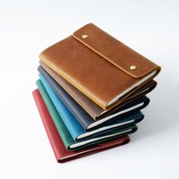 Fromthenon 100% Genuine Leather Journal Cover Handmade Planner sketch book Hobo Notebook A5 Blank Diary Gift Stationery Supplies