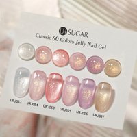 UR SUGAR 15ML Glitter Jelly Gel Nail Polish Summer Popular Color Gel Varnish Soak Off UV/LED Gel Polish For Home Salon Nail Art
