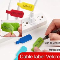 20pcs Colored Zip Ties Set for Cable Marking Organization And Identification Bright Design Writeable Cable Ties