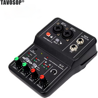 Professional Portable Audio Interface Sound Card Mixer Mini USB Suitable For Guitar Studio Singing Computer