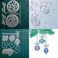 Christmas ball decoration bow Metal Cutting Dies Cut Die Mold Scrapbooking Paper Knife Mould Blade Punch Stencils