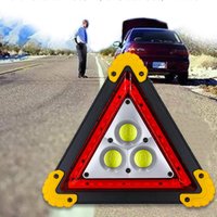 LED Triangle Lights for Cars Quick Charge Foldable Waterproof Triangles Lights Portable Bright Eye-Catching Lightweight Safety
