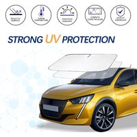 Car Windshield Sun Shade For Peugeot 208 Sunshade Summer Visor Protector Foldable Blocks UV Rays Protection Accessories