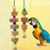 Bird Chew Toys ,Natural Wood Toys Parrot Bird Toy Wood Parrot Chew Toy Bird Cage Decoration Bird Parrot Supplies Cockatiel